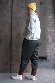 Svarta Mjukisbyxor Hängmatta Retro Black