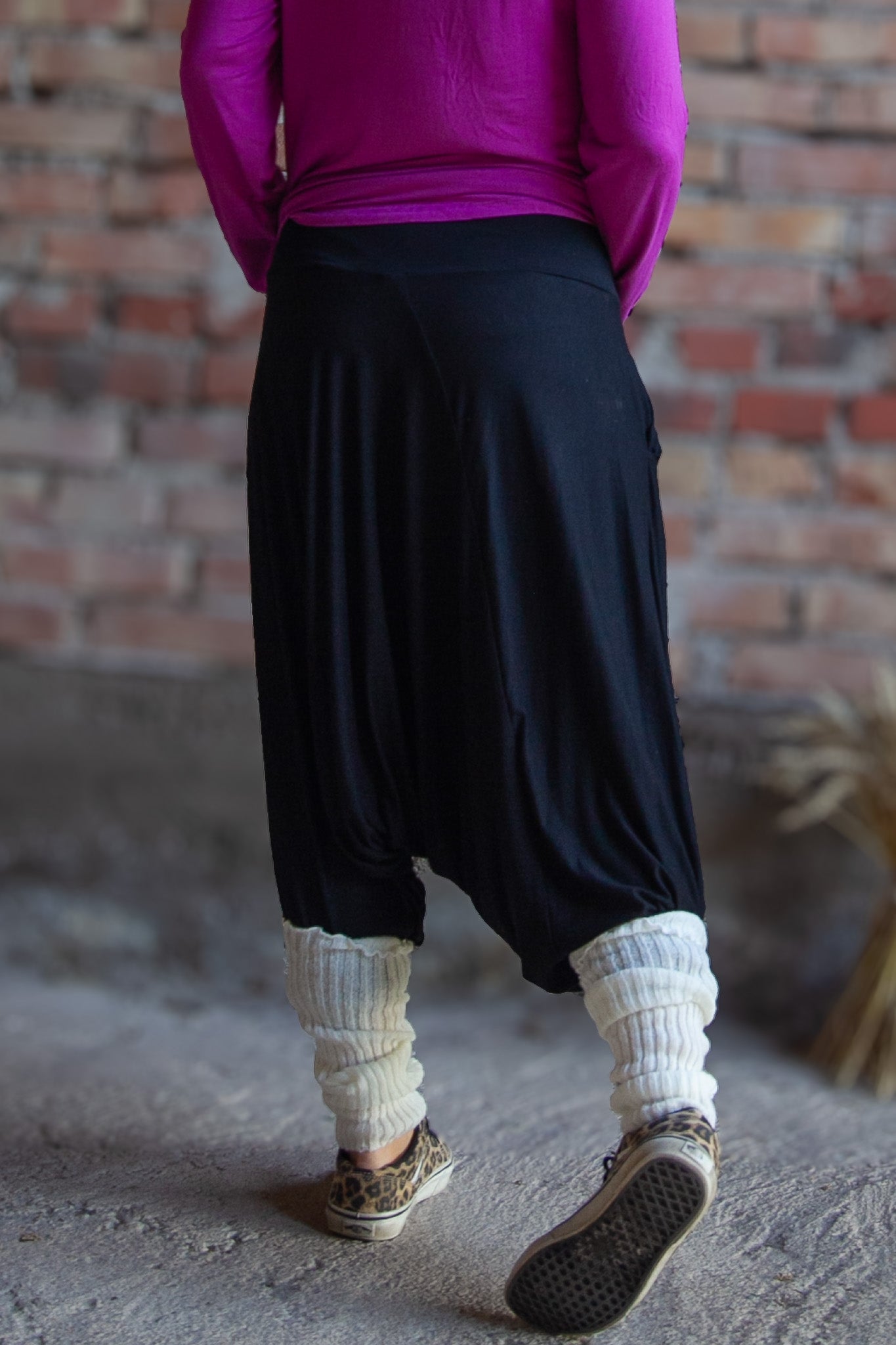 Svart Haremsbyxa Yoga Basic Original Black