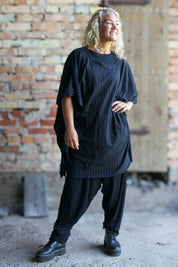 Black Tunic Whisper Black Base Stripe