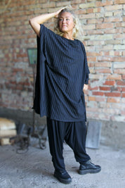 Black Tunic Whisper Black Base Stripe