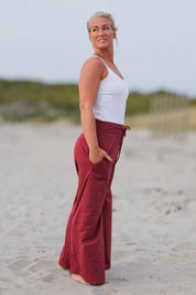 Lahina Pant Weinrot
