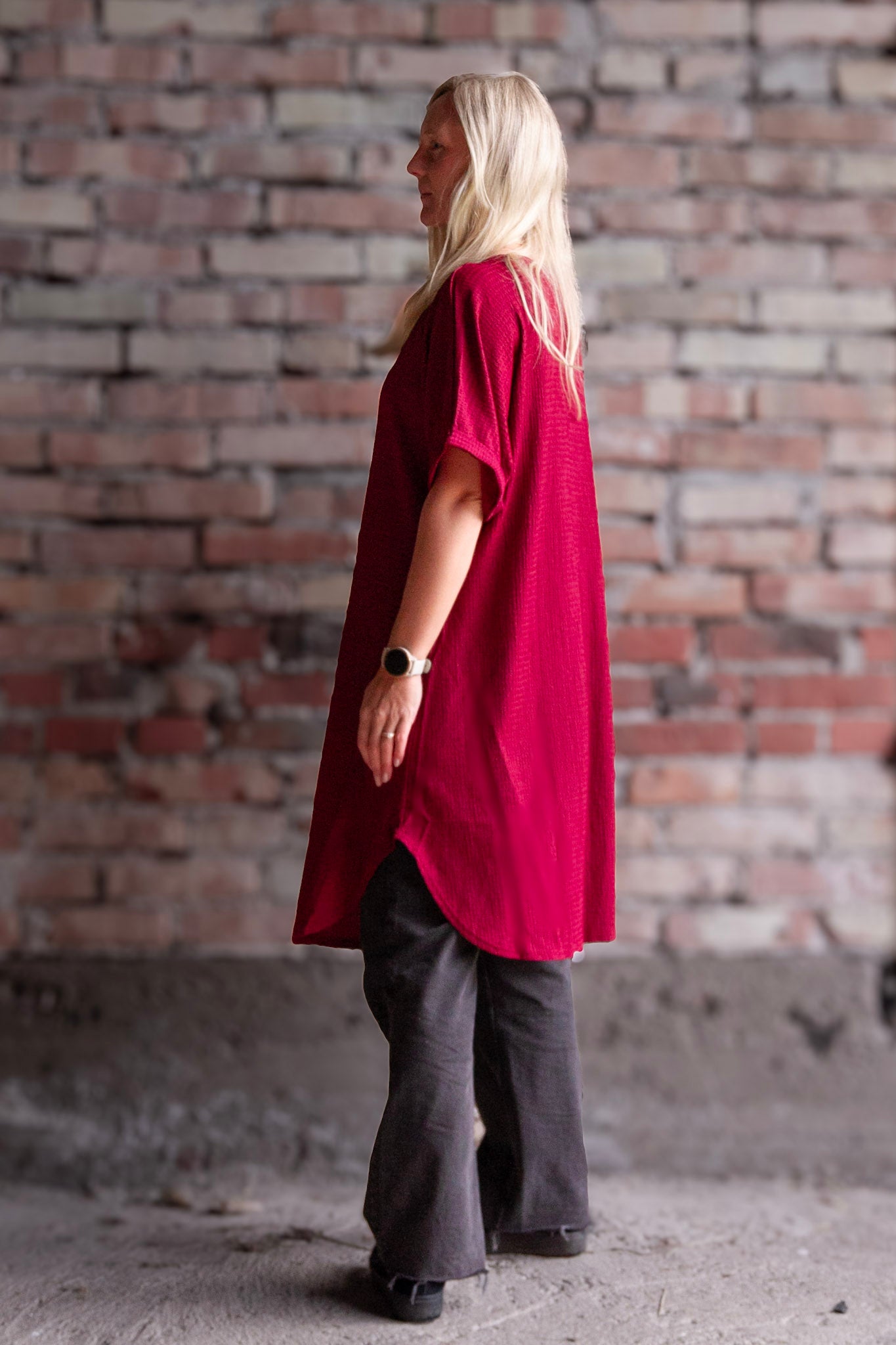 Vinröd Klänning Julia Maroon