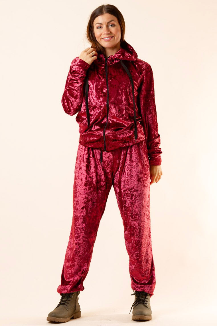 Burgundy Trousers Velly Maroon