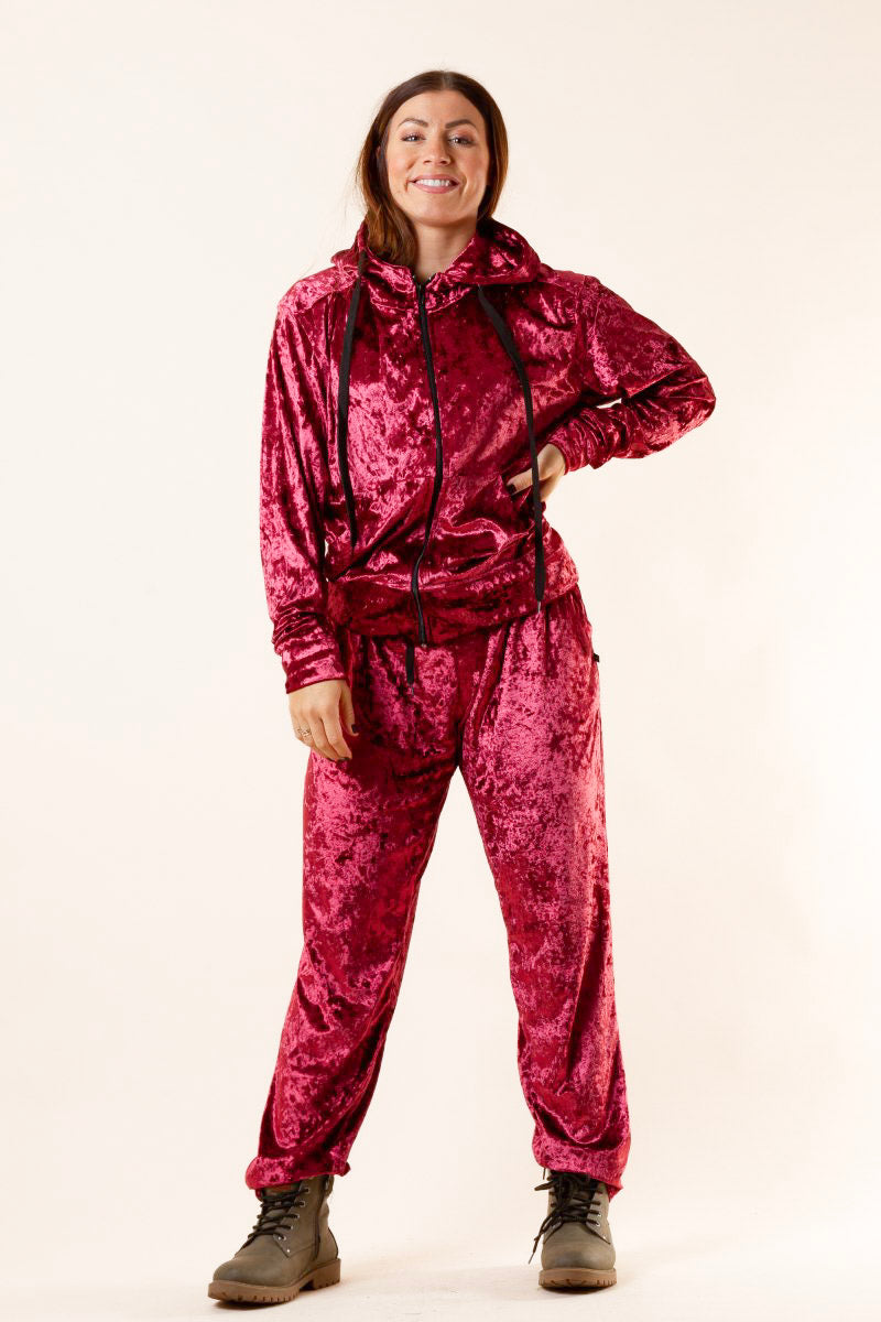 Burgundy Trousers Velly Maroon