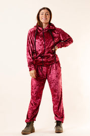 Burgundy Trousers Velly Maroon