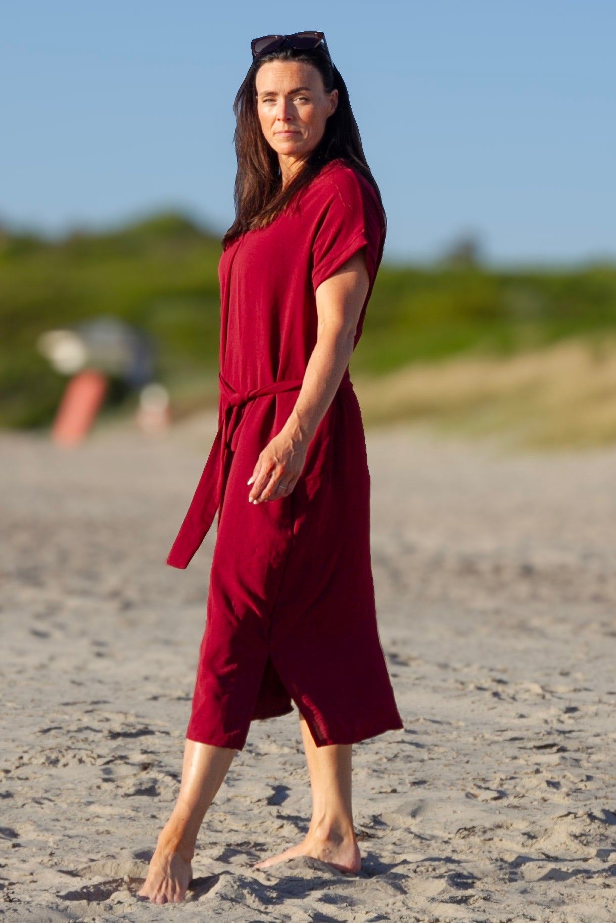 Bourgogne kjole Roxy Maroon