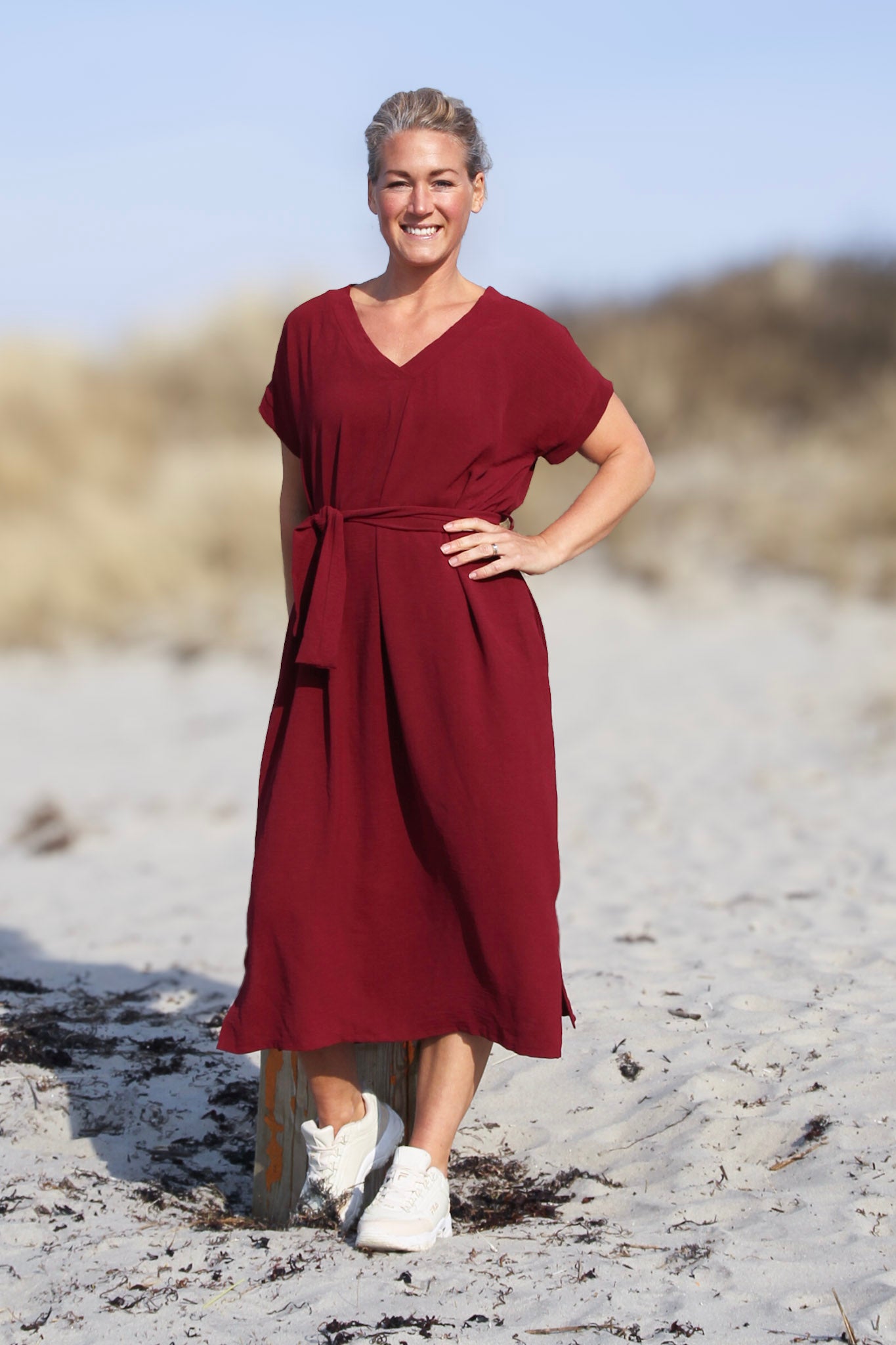 Burgundy Dress Roxy Maroon