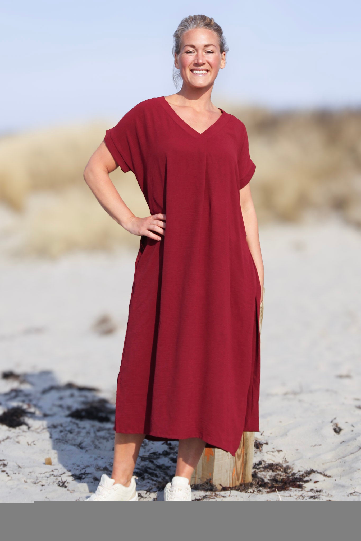 Burgundy Dress Roxy Maroon