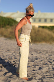 White Trousers Hiku Stretch Cream