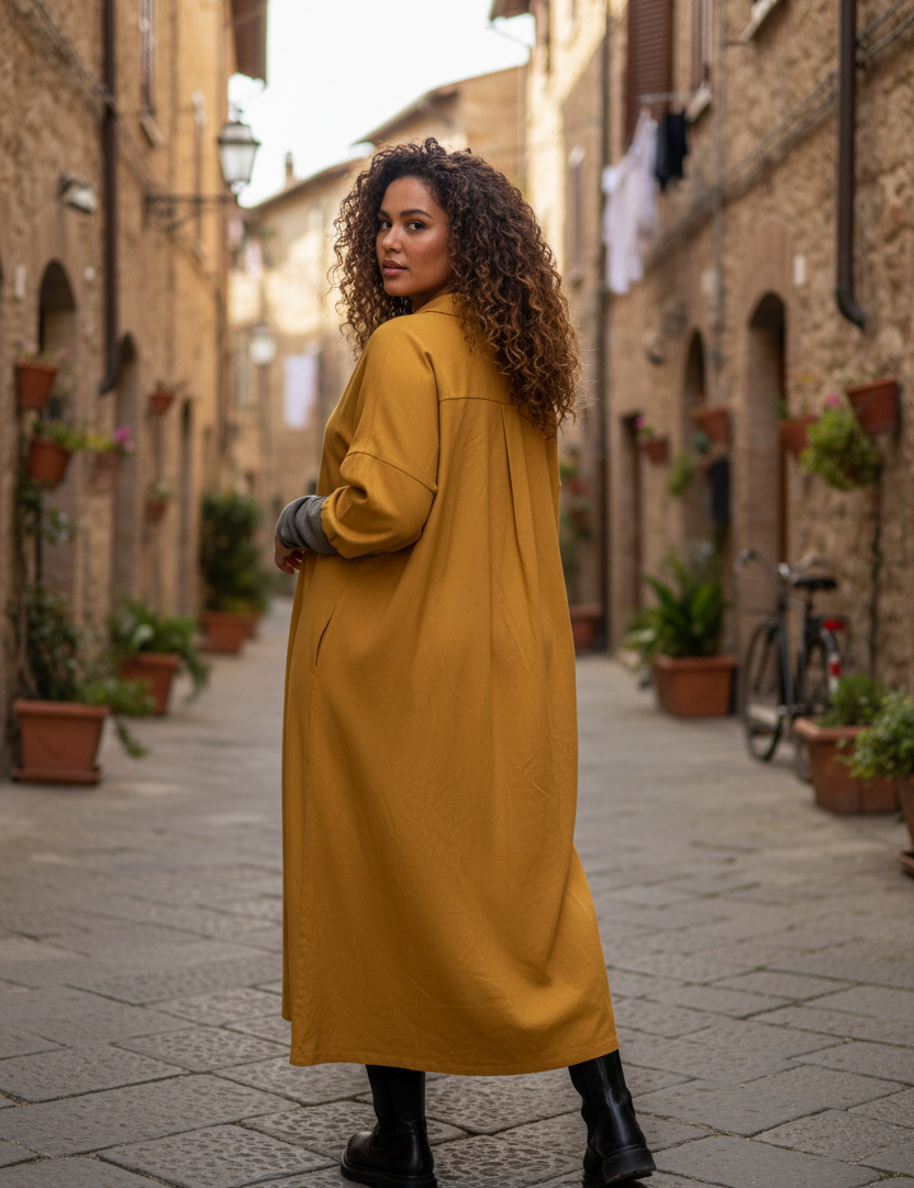 Bakifrån över axeln