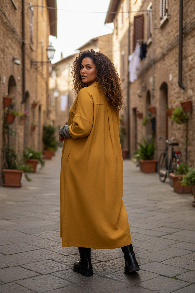 Bakifrån över axeln