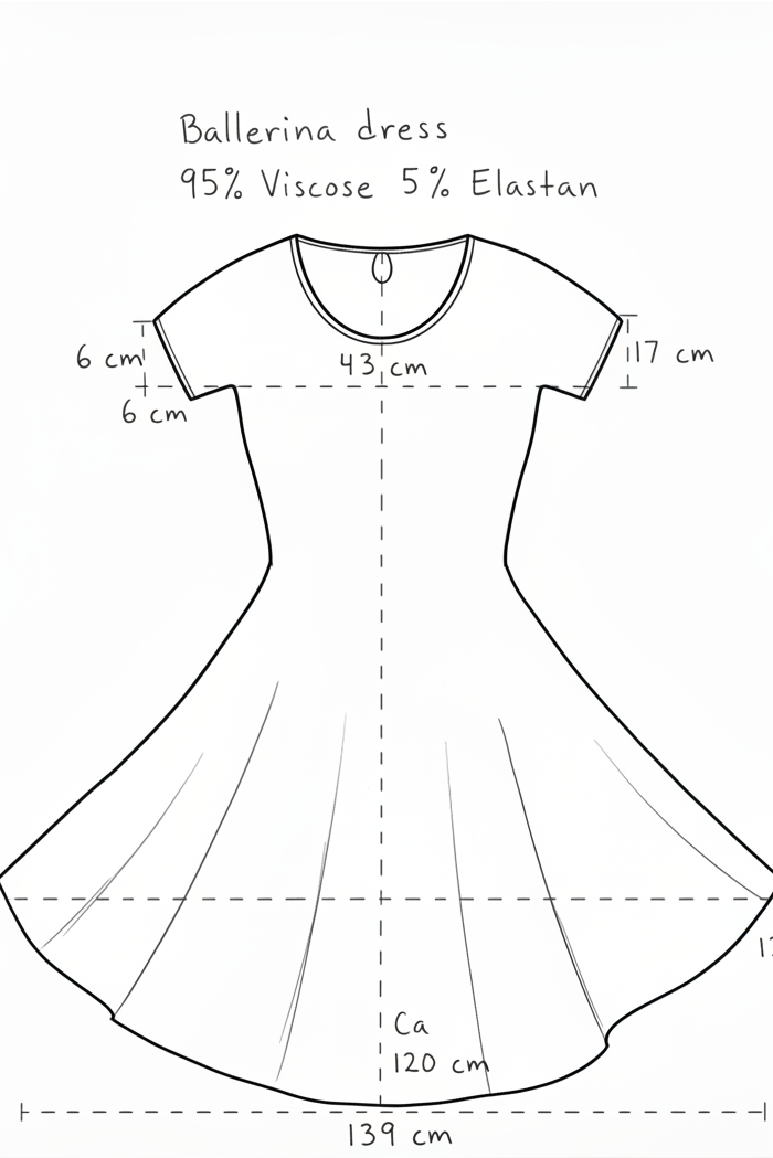 Ballerina dress utan 10cm