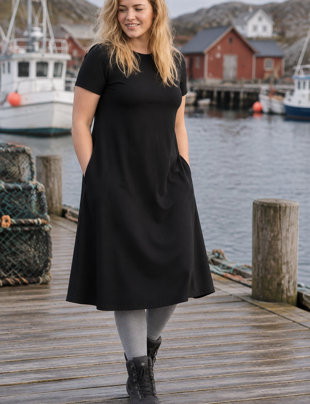 Ballerina Midi framifrån på kajen