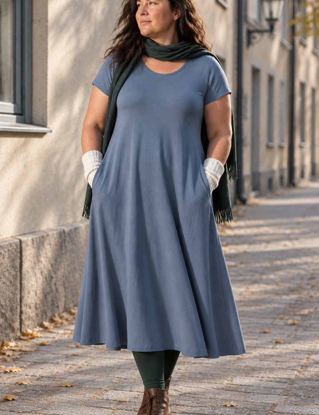 Ballerina Short Sleeve, sval höstsol framifrån