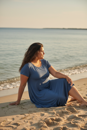 Ballerina Steel Blue - Sitting Sand