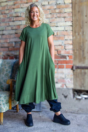 Grön Klänning Ballerina Original Warm Green