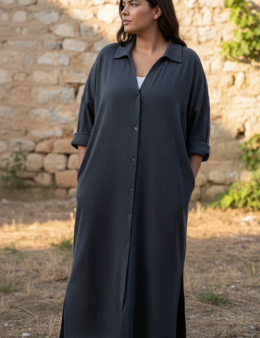 Bredbent, händer i fickor