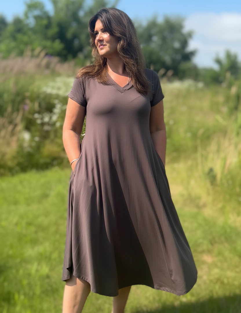 Brun V-Neck 2