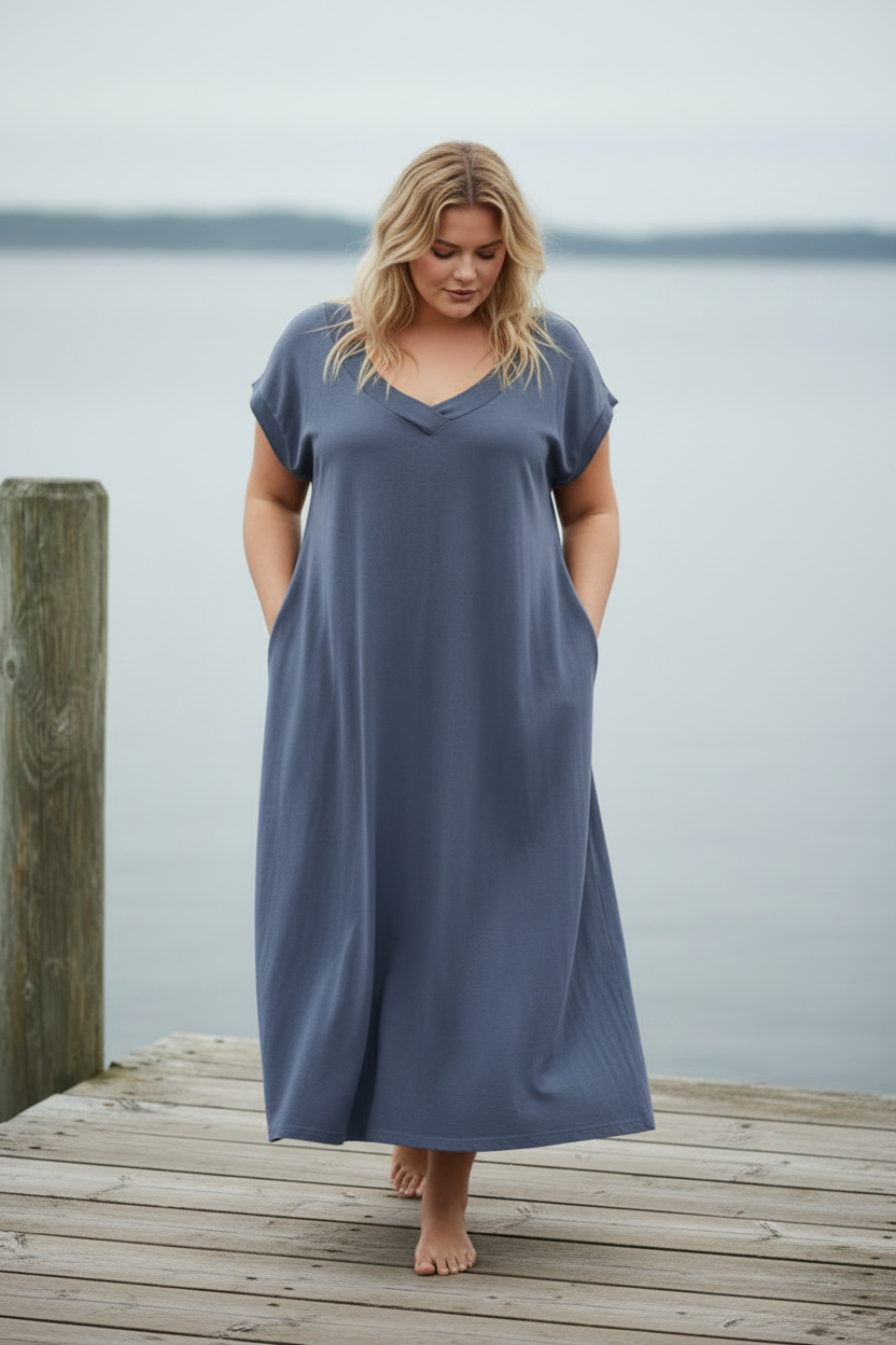 Duffy Blue — gående längs bryggan