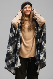 Black Cape Havö Checkered Black