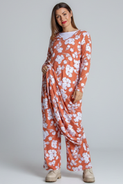 Pink Floral Dress Riviera Peach