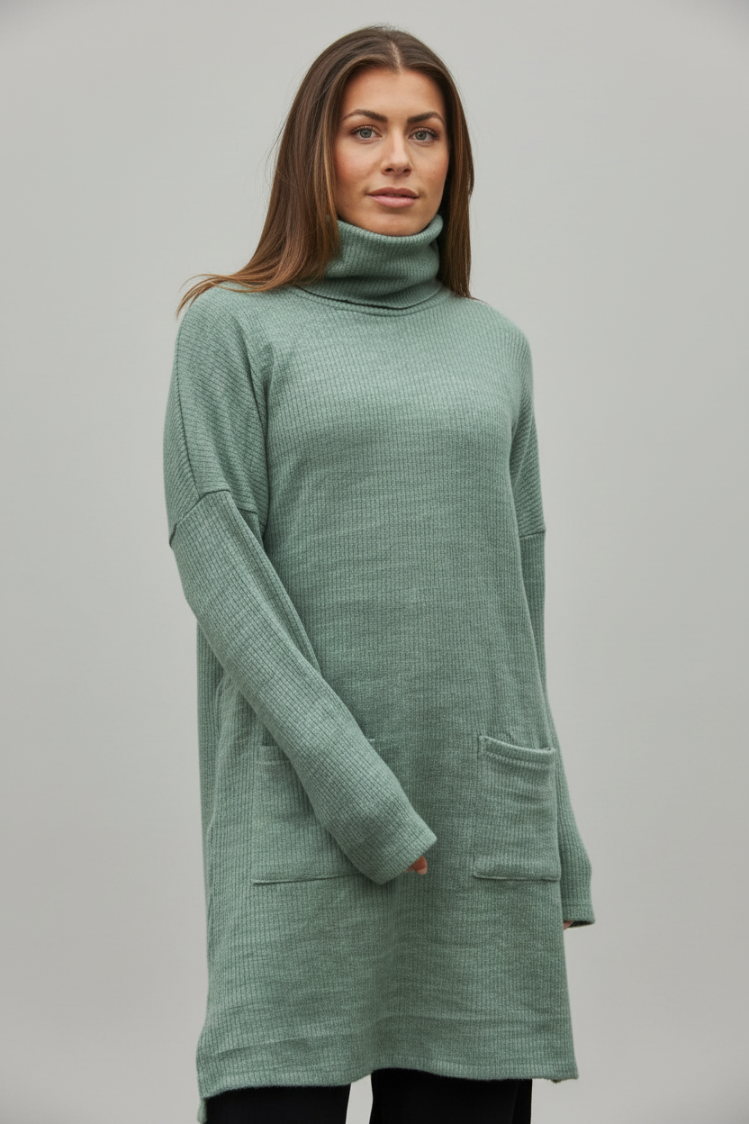 Grön/Blå Tröjklänning Polo Loose Green/blue