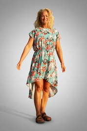 Blue Floral Dress Pilbo Blue Flower