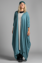 Blue Kaftan Dress Olinda Ocean Blue