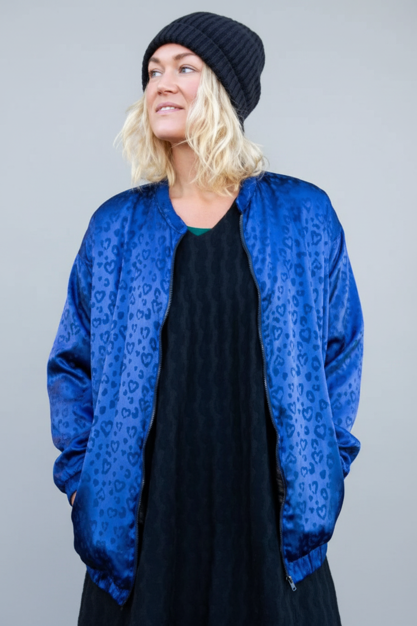 Blå Leopard jakke Koster Blå