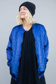 Blå Leopard jakke Koster Blå