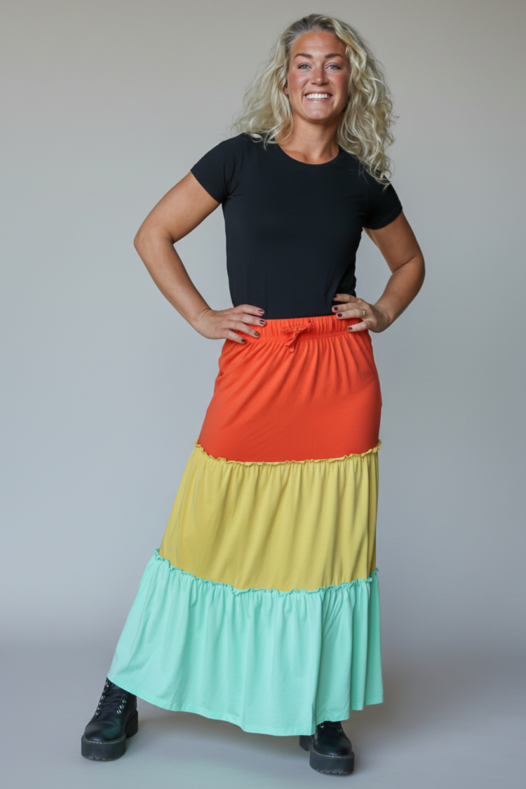 Multicolored Skirt Viksfors Flame