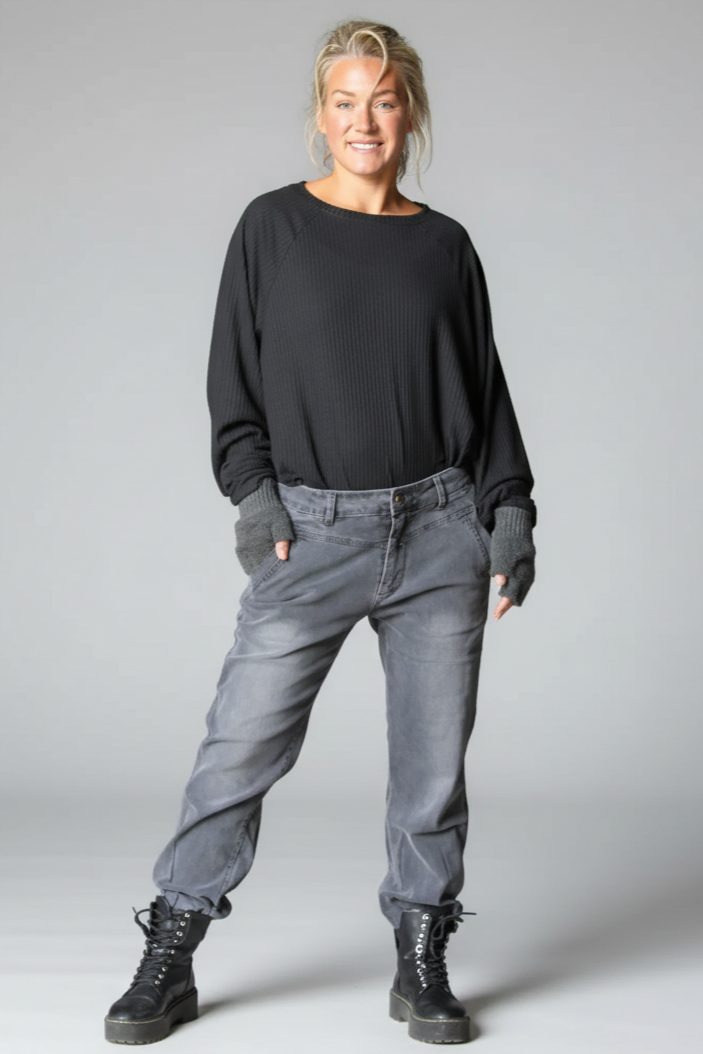 Grå Jeans Sandhamn Classic Grey