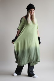 Grön Klänning Svala Fade Olive Green