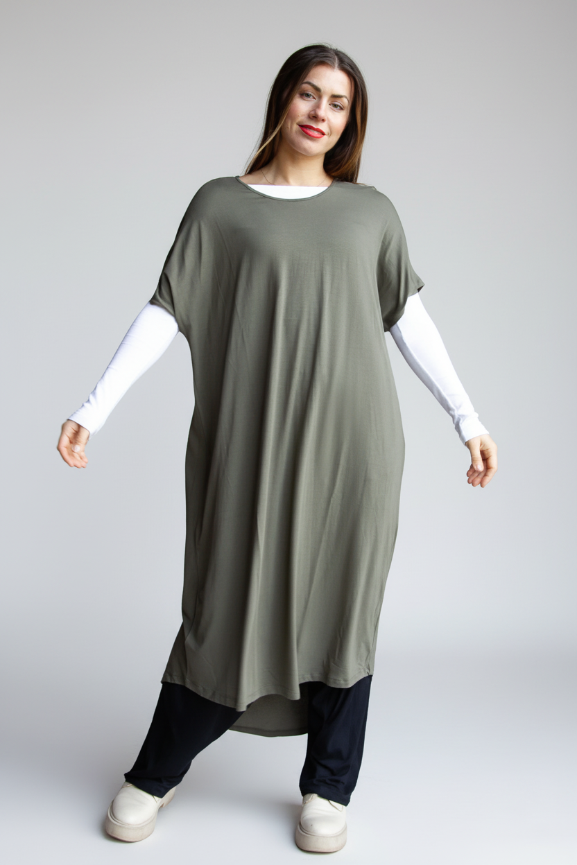 Vihreä mekko Eveline merikilpikonna