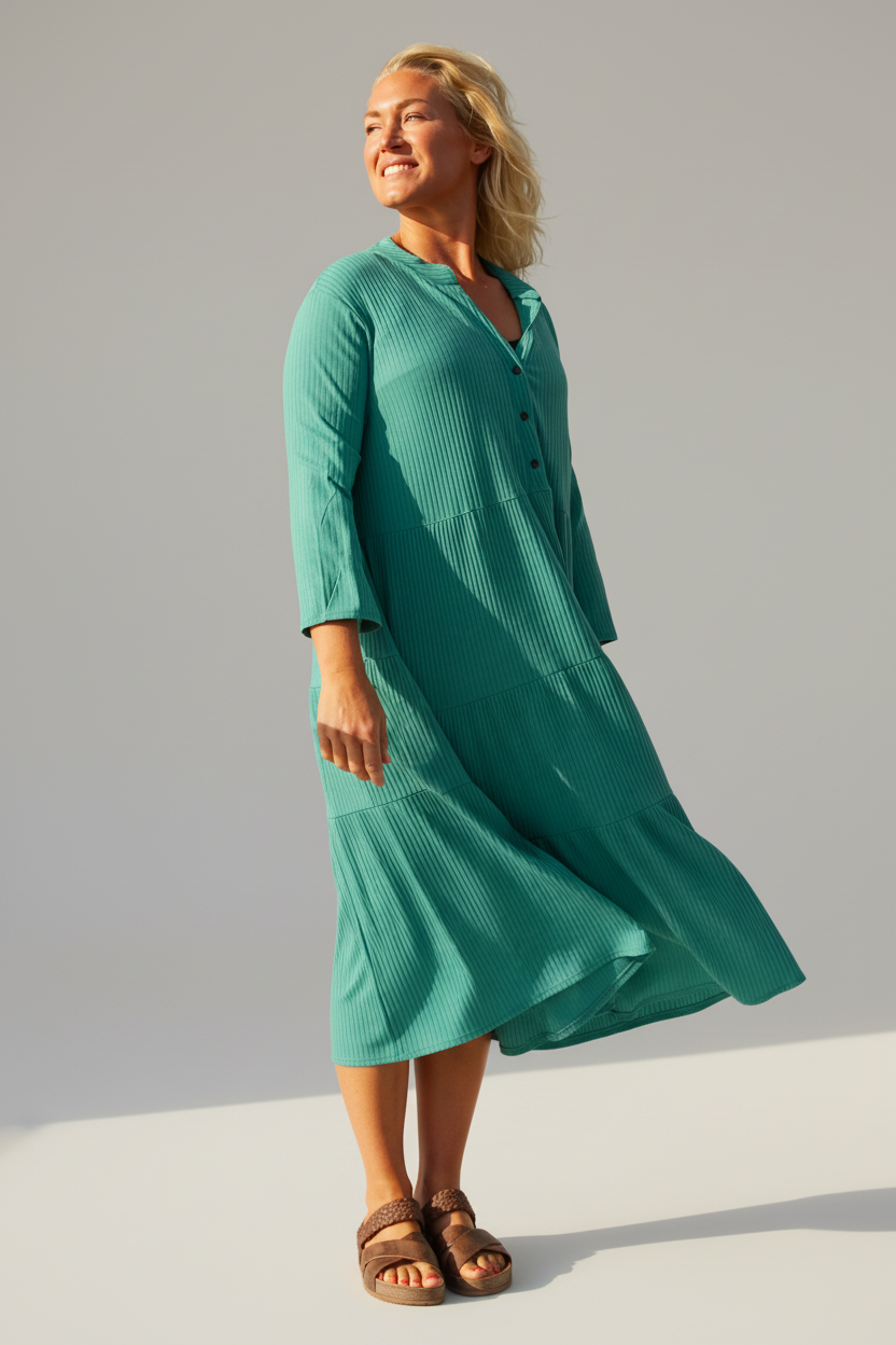 Green Dress Miryam Lenolium