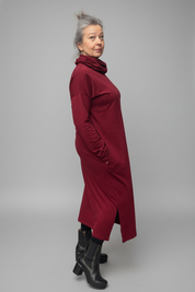 Vinröd Klänning Polo Kaftan Maroon