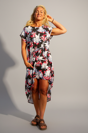 Black Floral Dress Pilbo Black Flower