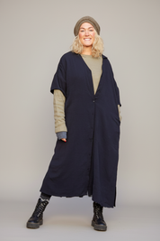 Zwarte jurk Sahara Longshirt Zwart