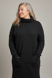 Svart Tröjklänning Polo Loose Black