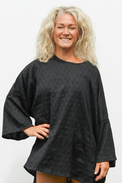 Schwarze Tunika Mofy Schwarz