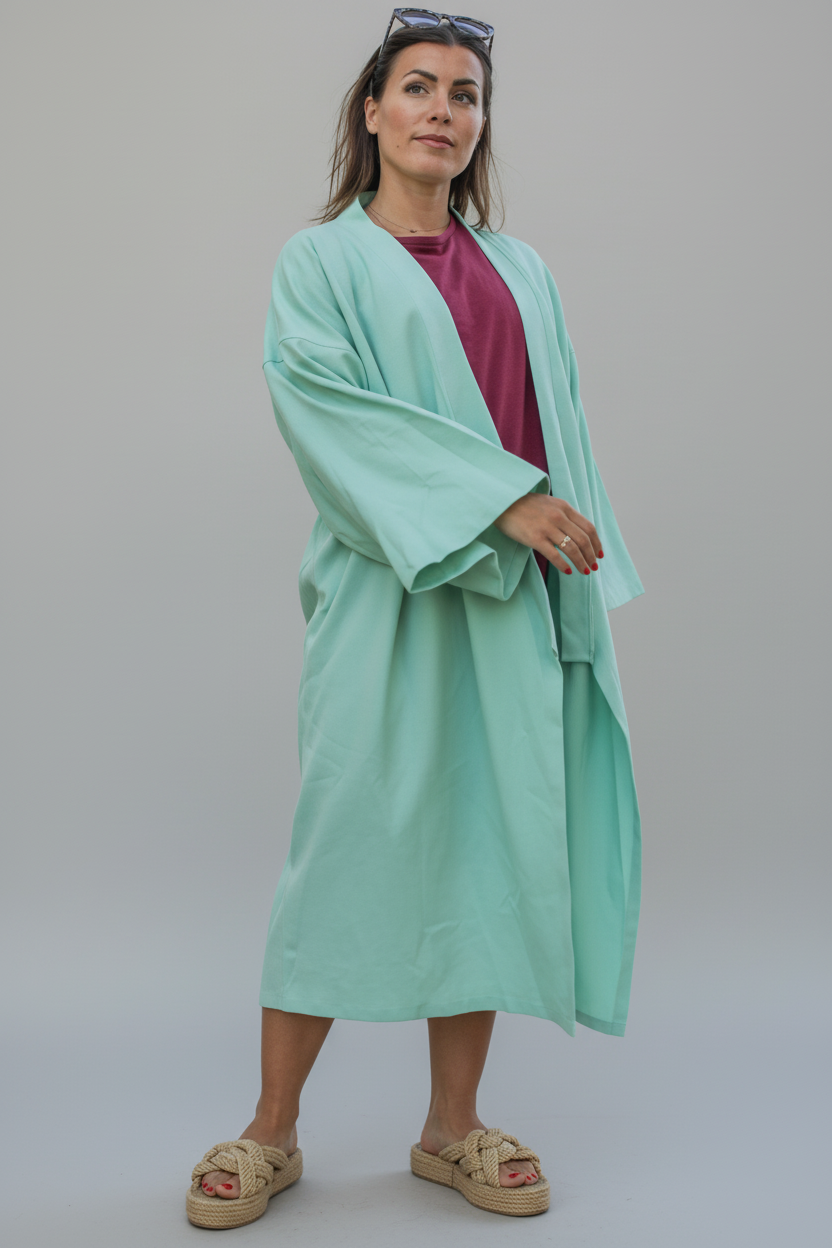 Turkoosi Kimono Summerdays Happy Turquoise