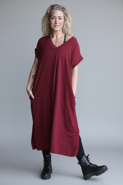 Bourgogne kjole Roxy Maroon