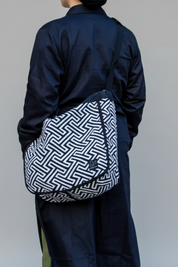 Svart/Vit Mönstrad Väska Hamra Black White Pattern
