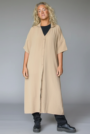 Beige kjole Sahara Longshirt Earth