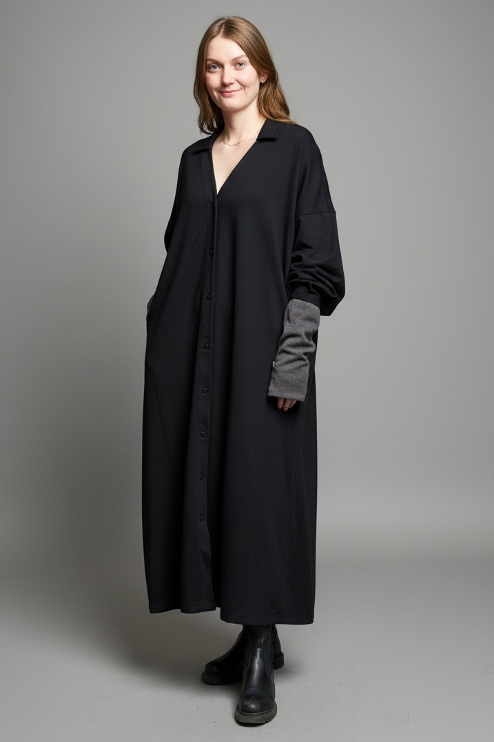 Svart Sahara Cotton Longsleeve Black