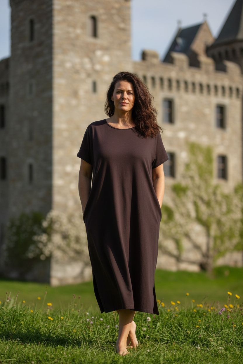 Framifrån vid slottet