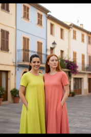 Gruppbild - gul och rosa