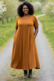 Grusväg i vårlandskap