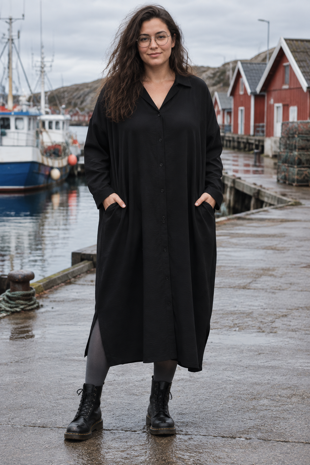 Höstbild 1, framifrån på kajen