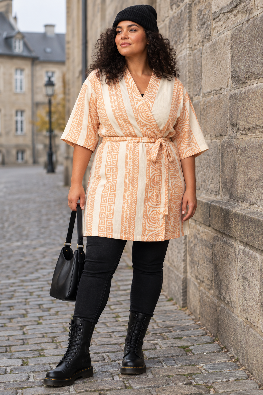 Kimono knuten i midjan